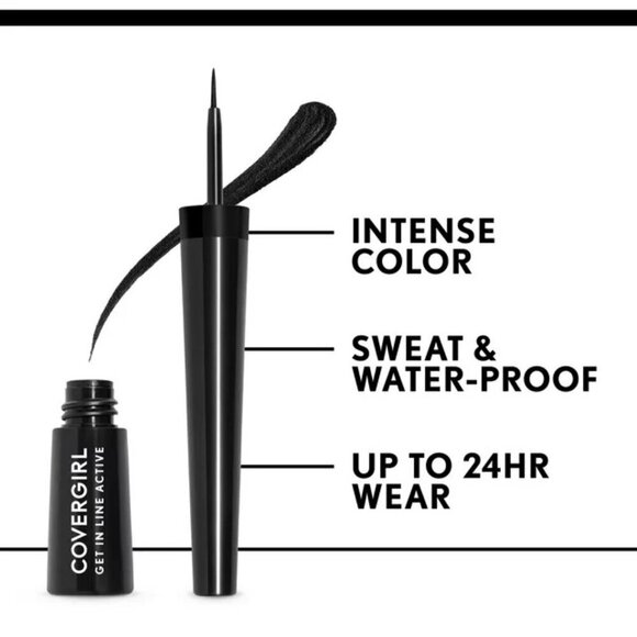 💖3/$15💖 COVERGIRL Get in Line Active Eyeliner, 360 Gray All Day - Picture 7 of 7